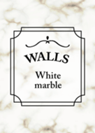 White marble walls