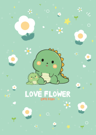 Dino Love Flower Pretty