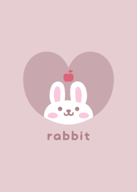 Rabbits3 Apple - pink