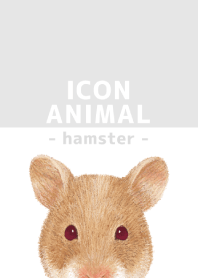 ICON ANIMAL -Golden hamster- GRAY/05