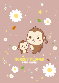 Monkey Flower Summer Light Brown