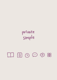 Private simple -antique rose-