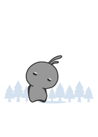 rabbit staring-101