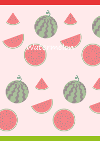 Red Watermelon on red