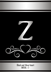 Black and Silver Initial -Z-