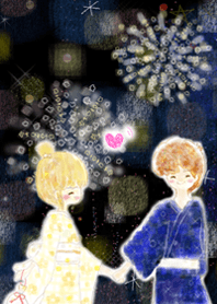 2人の夏祭り