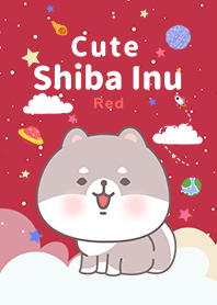 misty cat-White Shiba Inu Galaxy red