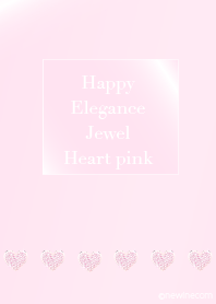 Happy Elegance Jewel Heart pink