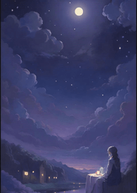 The shape of the night-background 4530