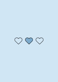 Mini Mini Heart (Cobalt Blue&Light Blue)