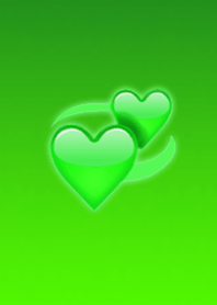 Love heart green