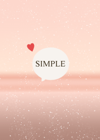 Pink gold. Simple. Sparkly.