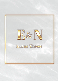 [ E&N ]  Initial Theme Gold Gray