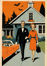 Ukiyo-e - Halloween cat DF133f