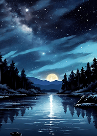 Beautiful starry night view#1835