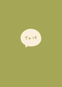 Olive green. Handwritten.