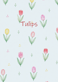Colorful Tulips01 blue JP