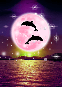 Lucky Strawberry Moon double dolphins10