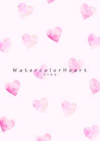 Watercolor-Heart PINK 9