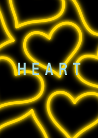 Neon Heart is Full Yellow 44