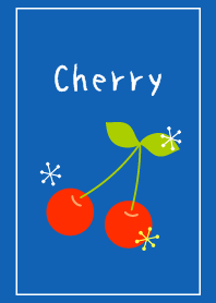 Cherry -retro blue-