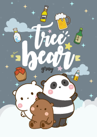 Bear Love Eating Gray