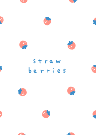 strawberries/blue red