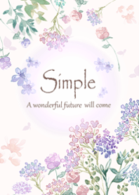 花とバラと水彩・14