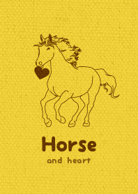 Horse & heart ver_Yellow1