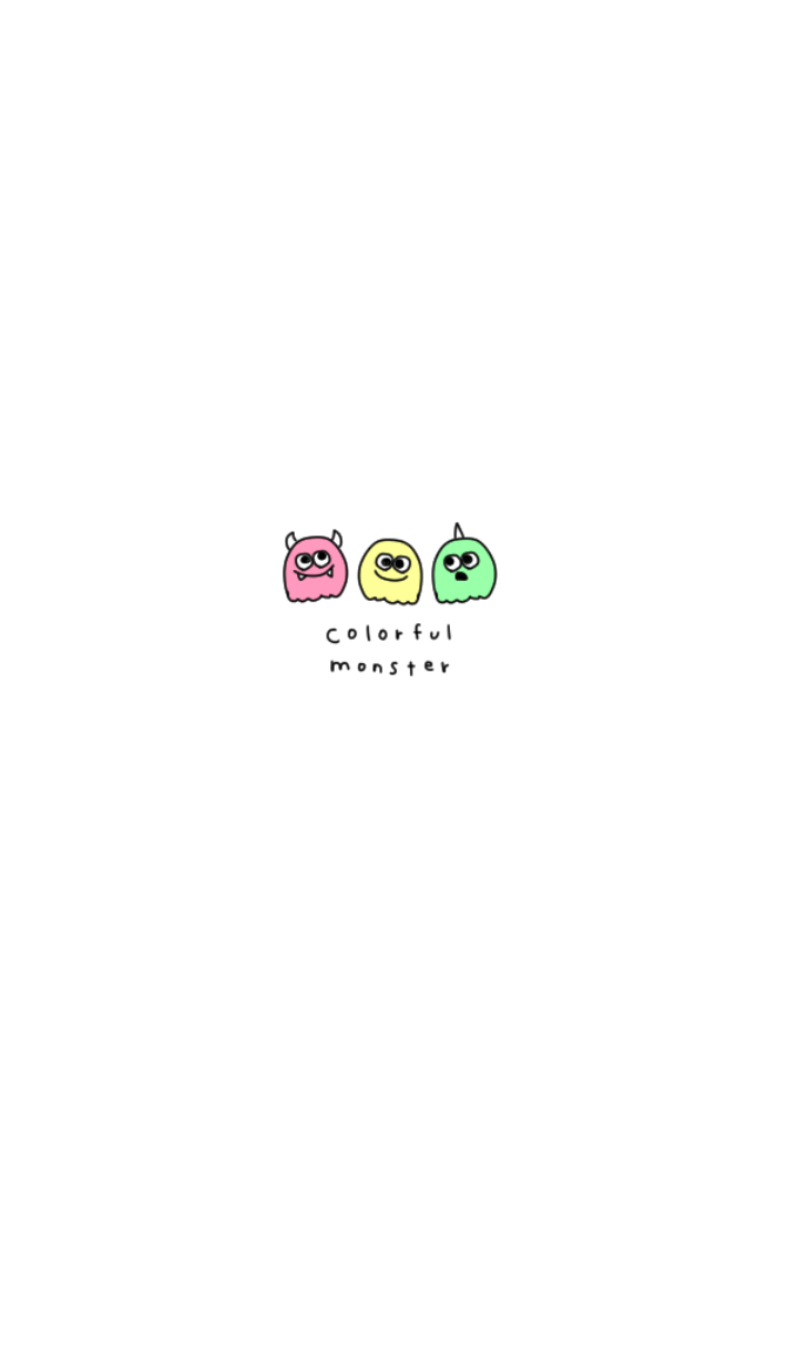 Colorful and cute monster