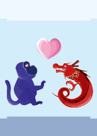 ekst Blue (Monkey) Love Red (Dragon)