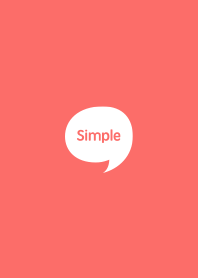 The Simple Speech bubble Red No.2-01