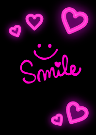 Fluorescence pink heart - smile27-