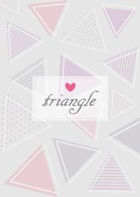 Triangle Heart'Gray'