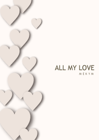 ALL MY LOVE-BEIGE HEART 13