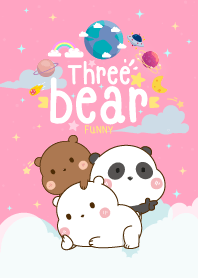 Bear Funny Galaxy Pink