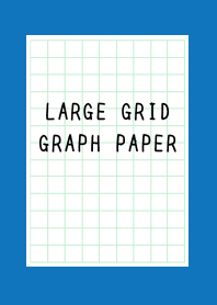 LARGE GREEN GRID GRAPH PAPER-BLUE-WHITEj