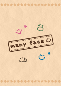 many face