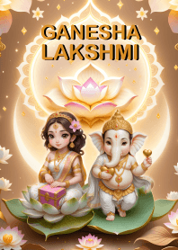 พระพิฆเนศ&พระแม่ลักษมี-รวย,สมหวัง ถูกหวย