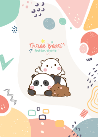 หมีสามตัว แฟชั่น คิ้วตี้