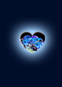 Blue Heart to be happy