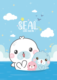 Seal On The Sea Cutie