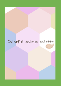 Colorful makeup palettej-GREEN-YELLOW