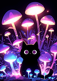 빛나는 신비한 검은 고양이 ❤
