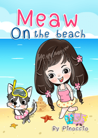 Meaw On the beach