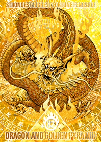 Dragon and golden pyramid Lucky number82