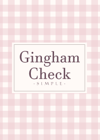 Gingham Check-Natural Pink 21