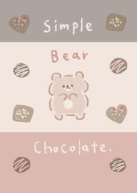 シンプル クマ チョコレート