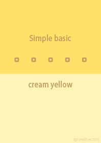 Simple basic cream yellow