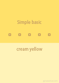 Simple basic クリーム イエロー
